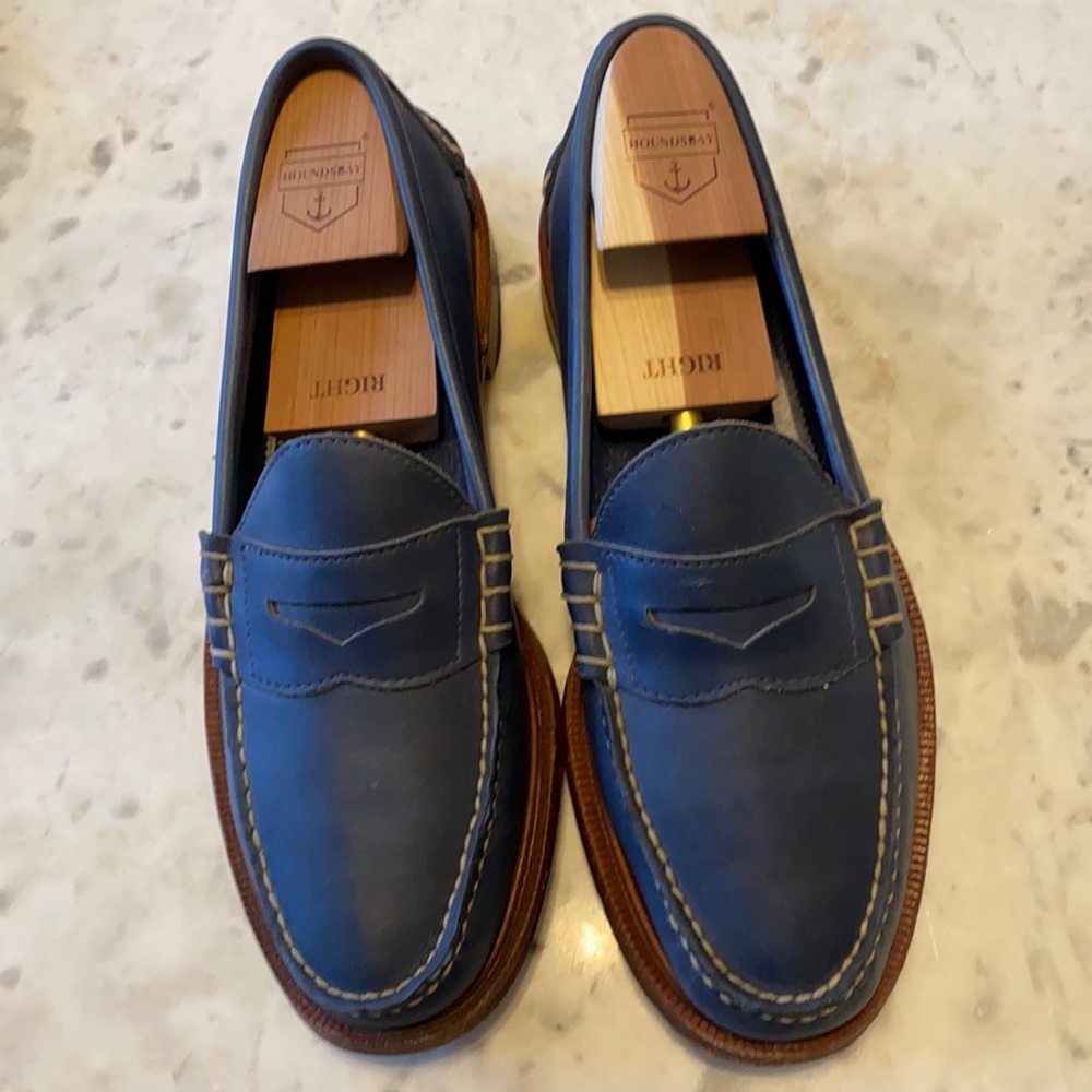 Walkover Blue Penny Loafers